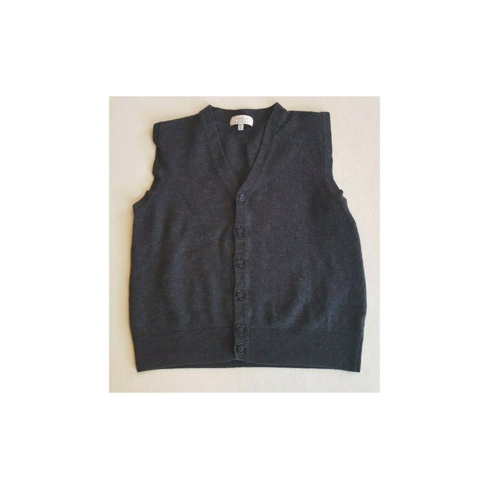 Turnbury Button Vest 100% Extra Fine Merino Wool
